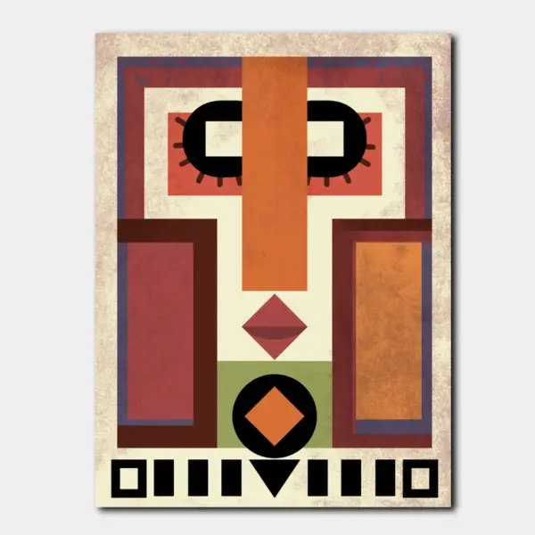 SKU0242_01 Geometric Folk Totem in Earth Colors