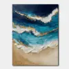 SKU0244_01 Blue Ocean Waves with Golden Foam