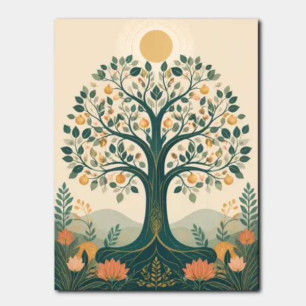 Tree of Life in Sunlit Garden