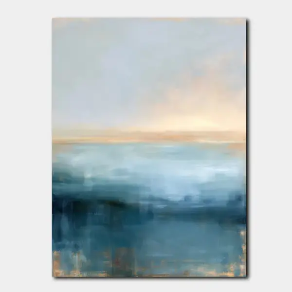 Quiet Blue Horizon Abstract Seascape