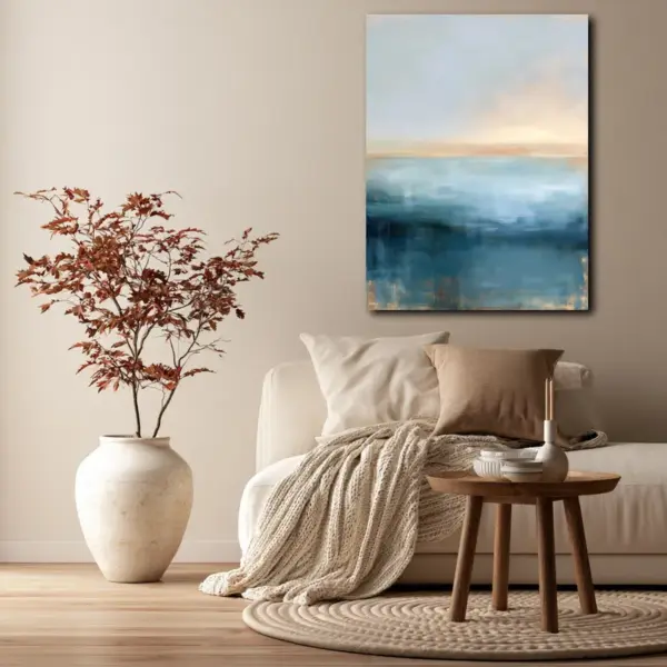 SKU0261_02 Quiet Blue Horizon Abstract Seascape