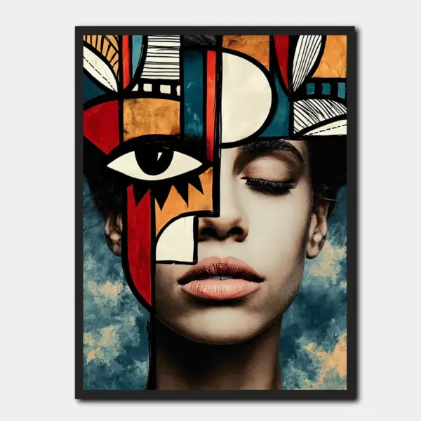 SKU0268_01 Split Face Woman in Cubist Color