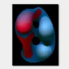 SKU0272_01 Glossy Biomorphic Forms in Red and Blue
