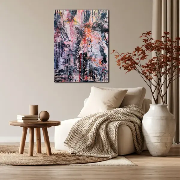 SKU0273_04 Raw Urban Texture in Pink and Charcoal