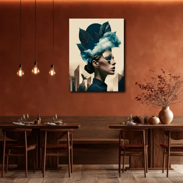 SKU0277_02 Cloud Crown Surreal Woman Portrait