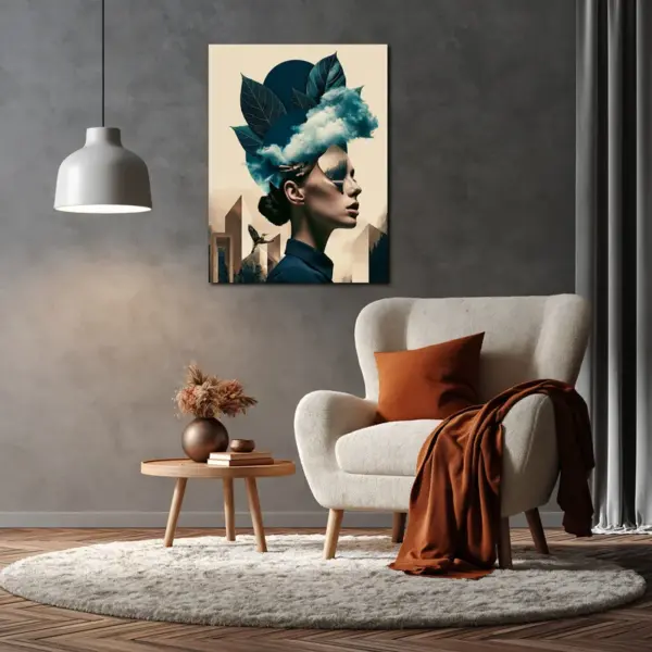 SKU0277_04 Cloud Crown Surreal Woman Portrait