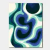 SKU0285_01 Blue Green Fluid Forms Abstract