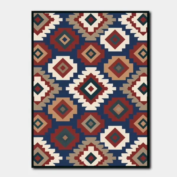 Southwestern Diamond Textile Pattern