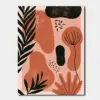 SKU0301_01 Coral Botanical Shapes Modern Abstract